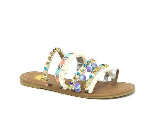 Silver Boho Camel Sandal