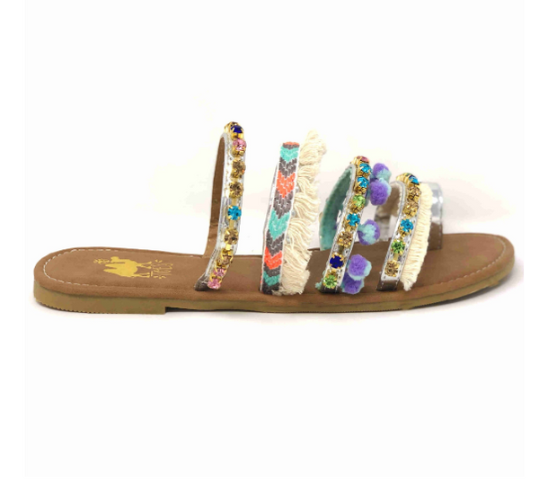 Silver Boho Camel Sandal