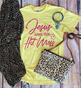 Jesus Loves This Hot Mess Tee
