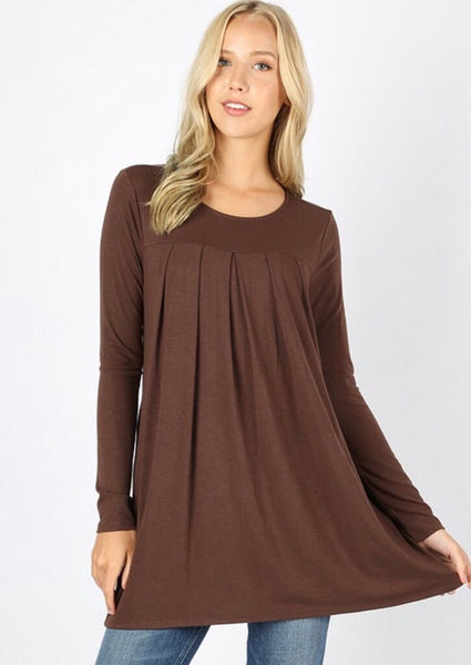 The Perfect Staple Brown Long Sleeve Blouse