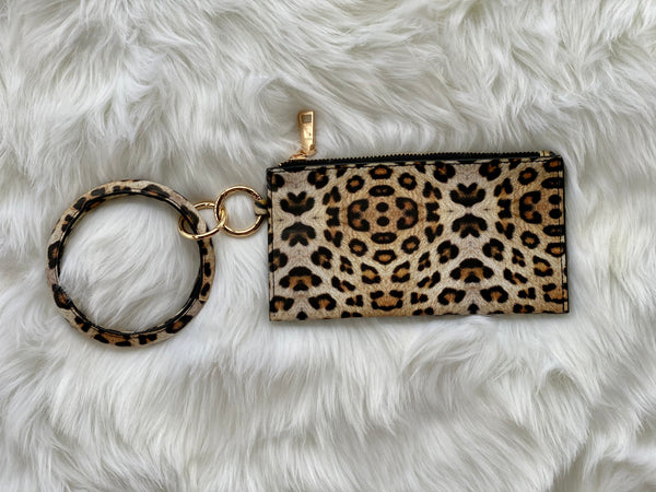 Leopard Keychain Clutch