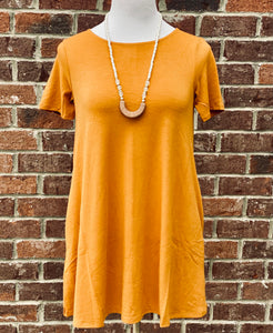 Everyday Fave Dark Mustard Tunic Dress