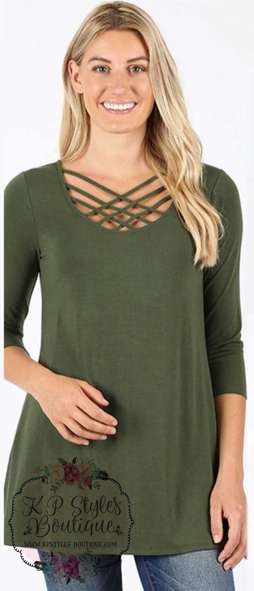 True Temptations Green Triple Lattice Top