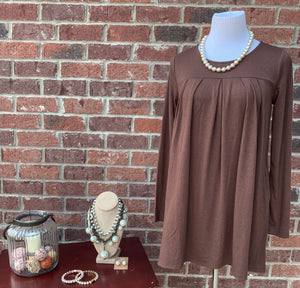 The Perfect Staple Brown Long Sleeve Blouse