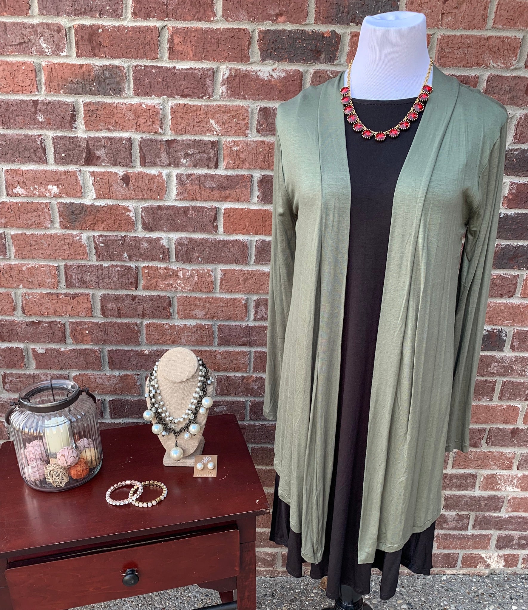 Warmth Delight Light Olive Long Sleeve Cardigan